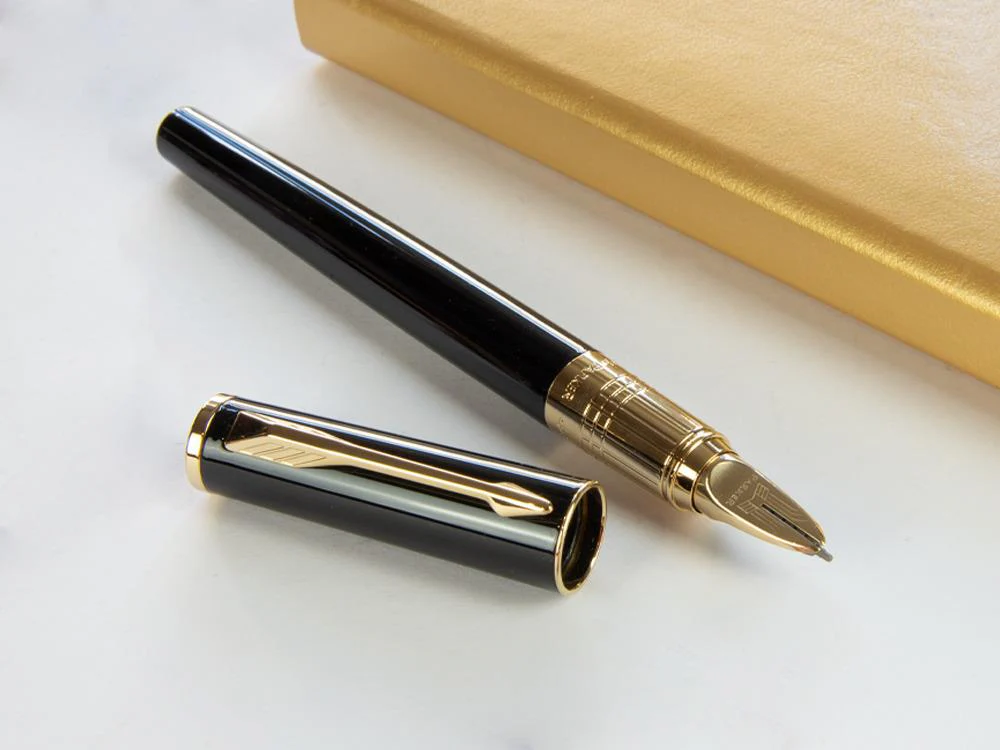 Parker Ingenuity 5th Small Black Rubber PGT Fountain Pen, S0959060 - Image 2