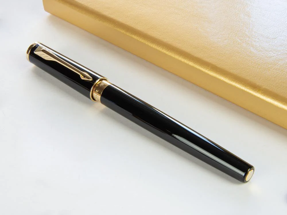 Parker Ingenuity 5th Small Black Rubber PGT Fountain Pen, S0959060 - Image 3