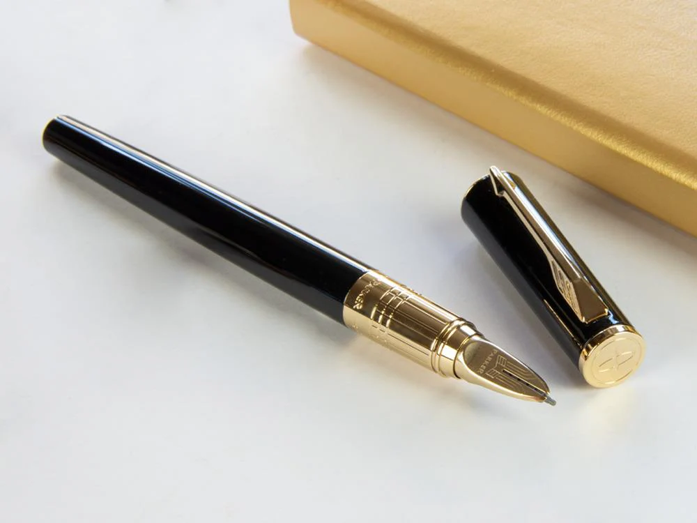 Parker Ingenuity 5th Small Black Rubber PGT Fountain Pen, S0959060 - Image 5
