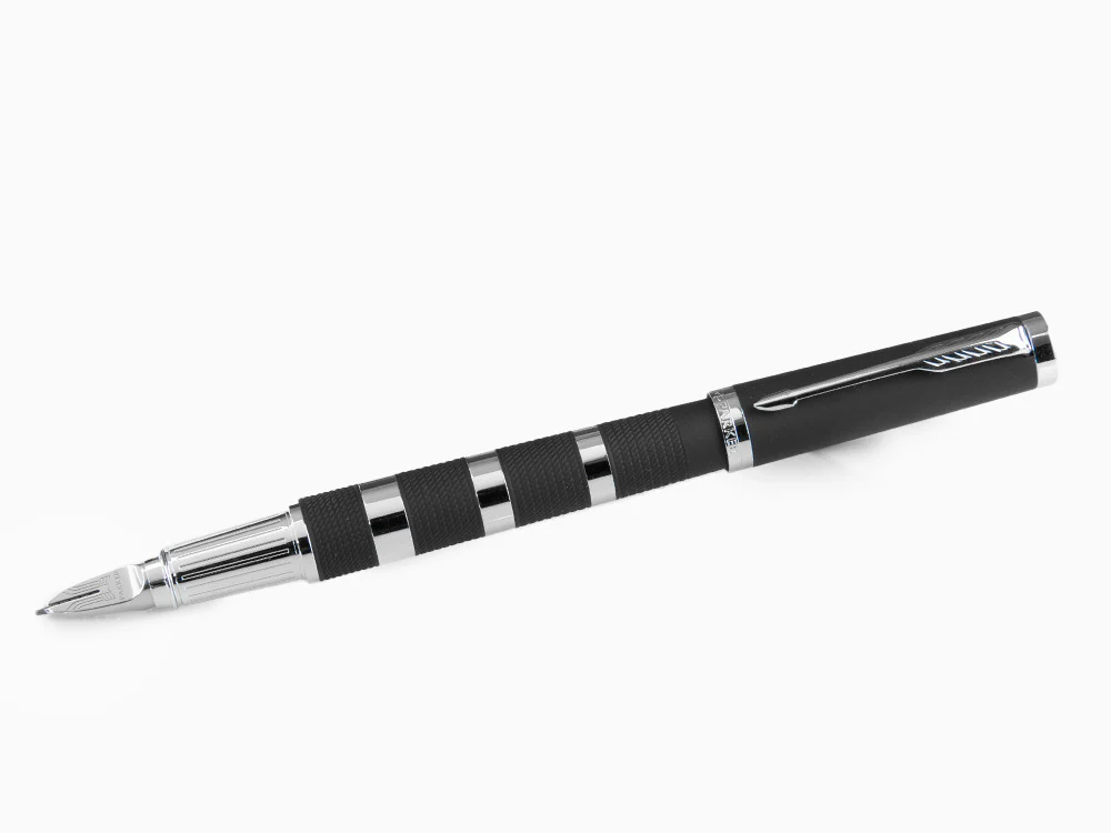 Parker Ingenuity Fountain Pen, Lacquer, Chrome Trim, Black, 1931469 - Image 4