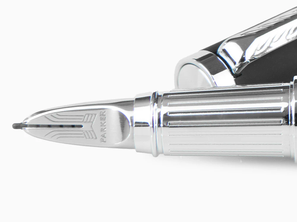 Parker Ingenuity Fountain Pen, Lacquer, Chrome Trim, Black, 1931469 - Image 5