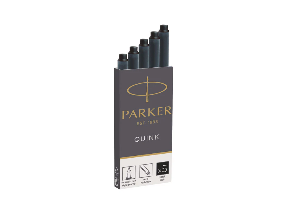 Parker Ink Cartridges, 5 Units, Black, 1950382 - Image 2