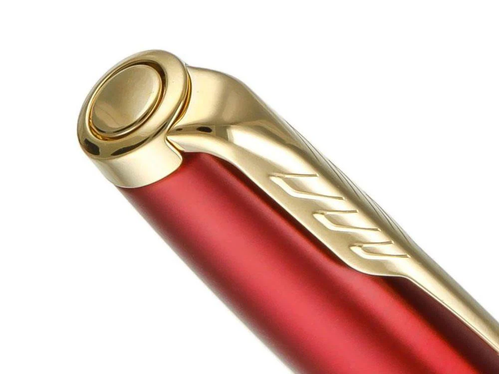 Parker Sonnet Ballpoint Pen, Lacquer, Gold Trim, Red, 1931476 - Image 7