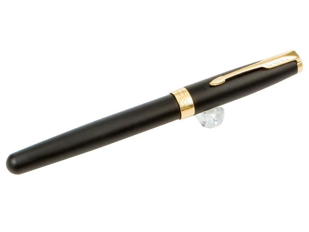 Parker Sonnet Fountain Pen, Lacquer, Gold Trim, Black, 1931517 - Image 2