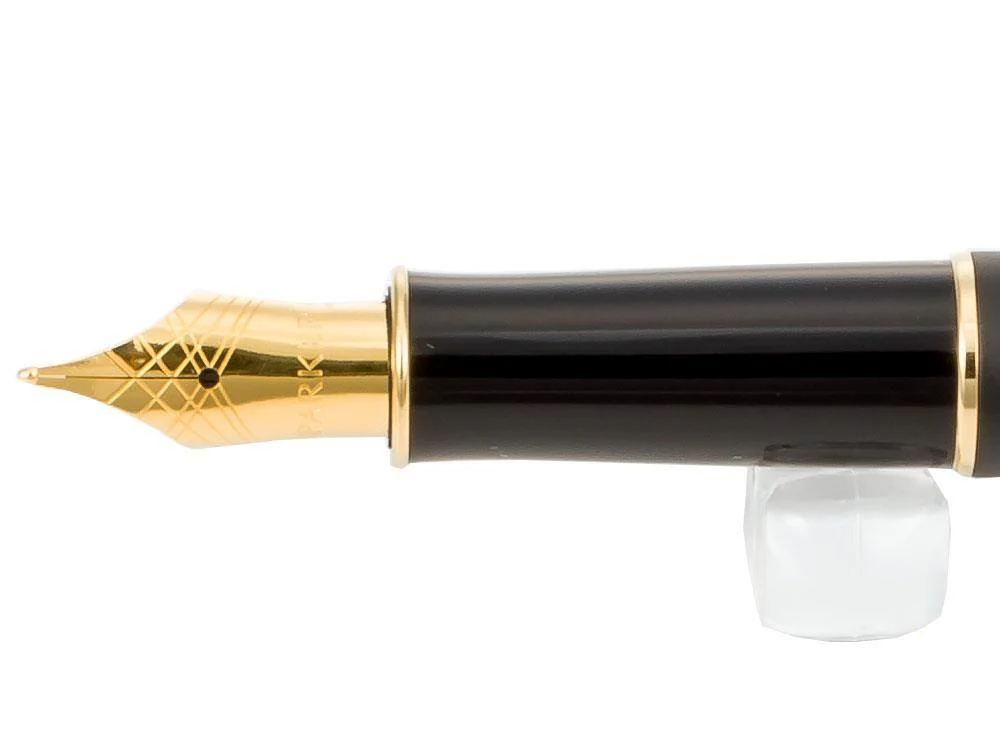 Parker Sonnet Fountain Pen, Lacquer, Gold Trim, Black, 1931517 - Image 6