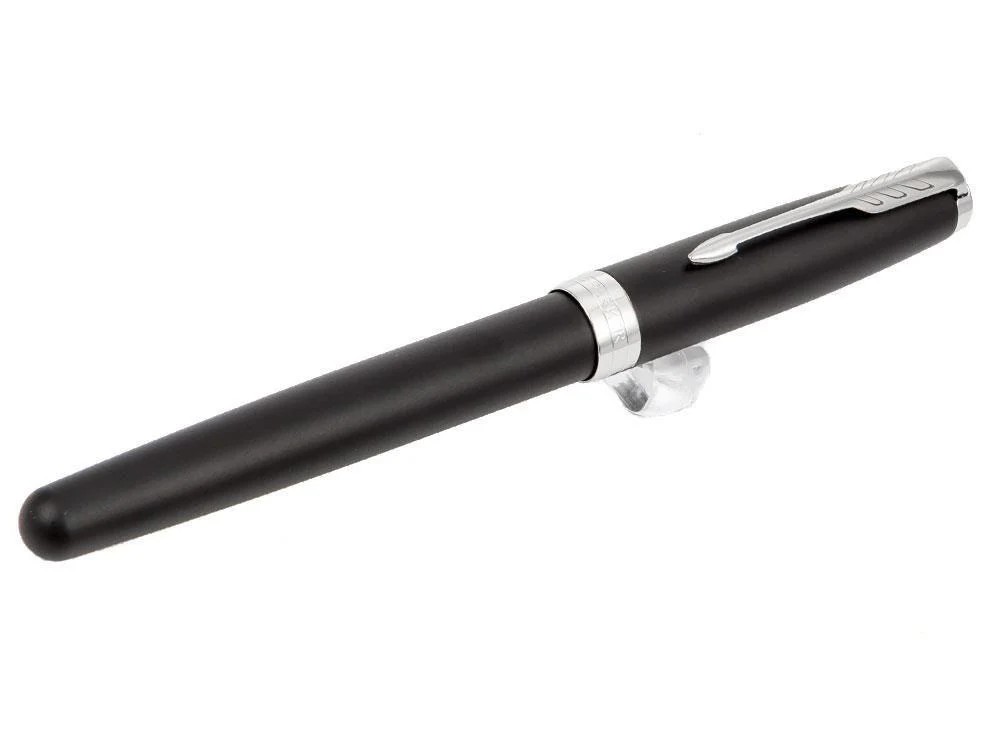 Parker Sonnet Fountain Pen, Lacquer, Palladium Trim, Black, 1931522 - Image 2