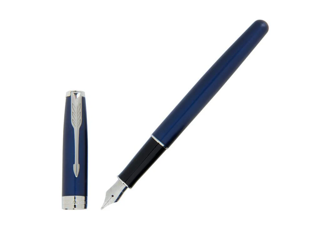 Parker Sonnet Fountain Pen, Lacquer, Palladium Trim, Blue, 1945364 - Image 2