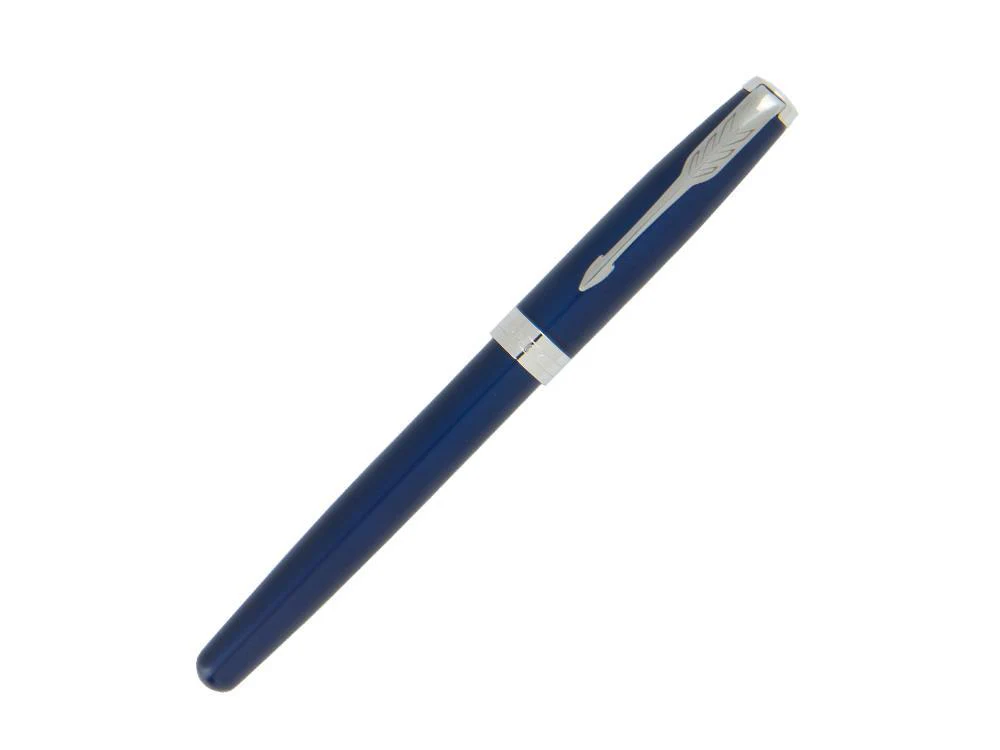 Parker Sonnet Fountain Pen, Lacquer, Palladium Trim, Blue, 1945364 - Image 3