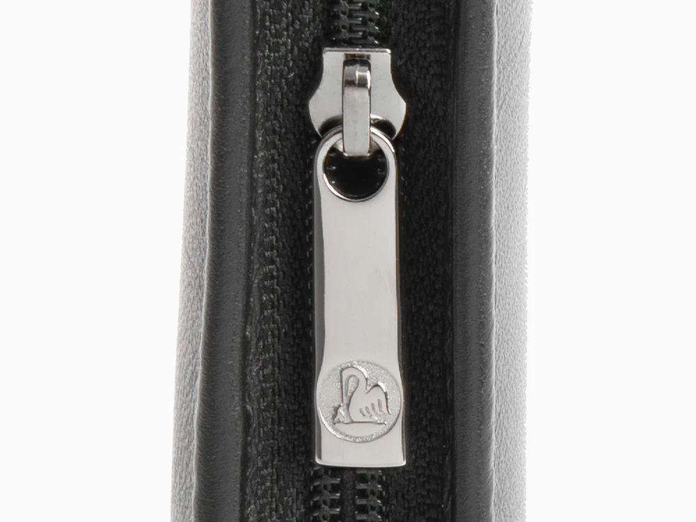 Pelikan 2 Pen Case, Nappa Leather, Black, Zip, 958017 - Image 5