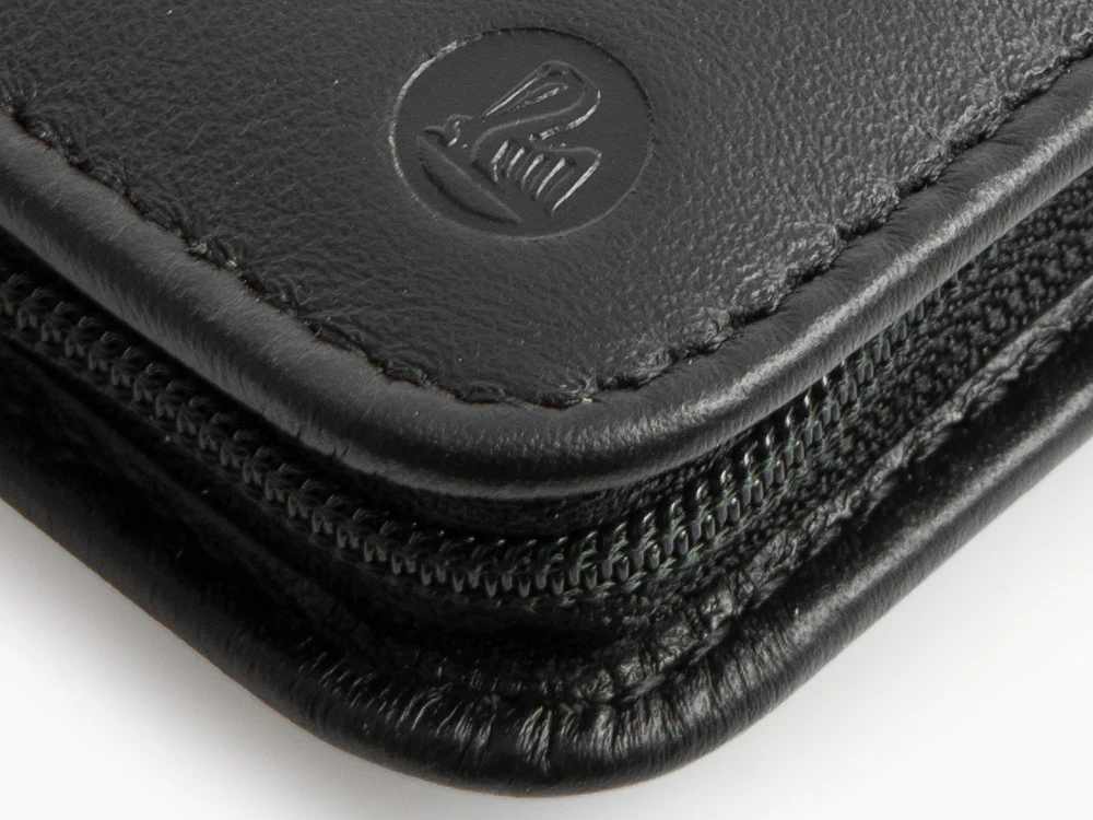 Pelikan 2 Pen Case, Nappa Leather, Black, Zip, 958017 - Image 8