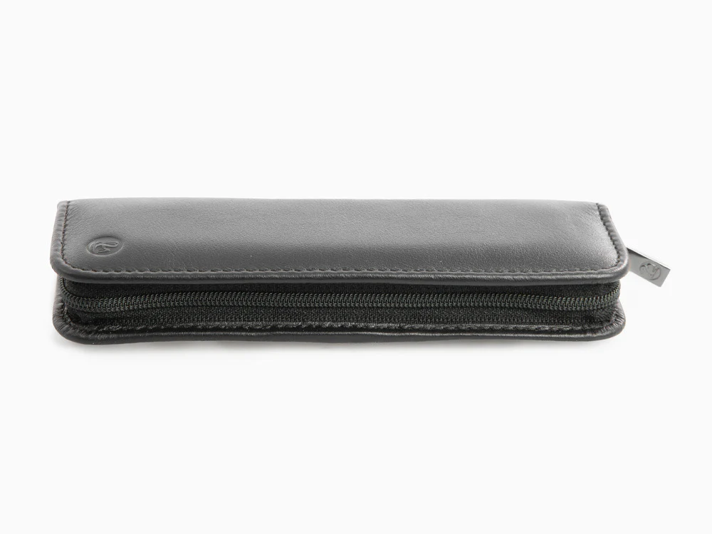 Pelikan 2 Pen Case, Nappa Leather, Black, Zip, 958017 - Image 9