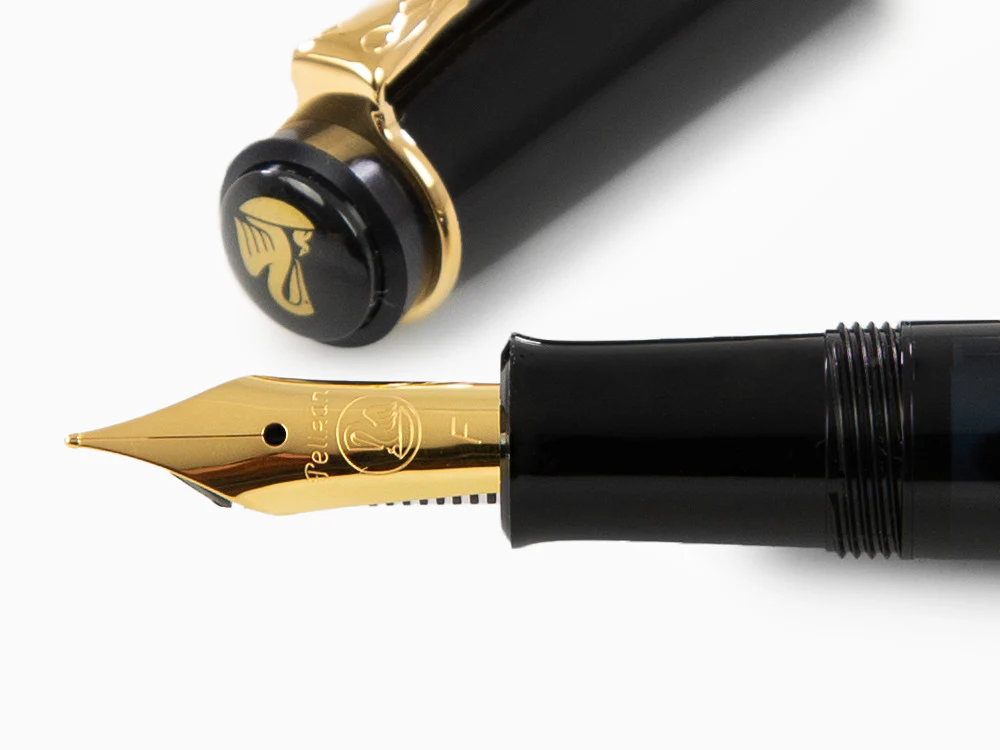 Pelikan Classic 200 Fountain Pen, Marbled, Green, Gold trim, 994103 - Image 5