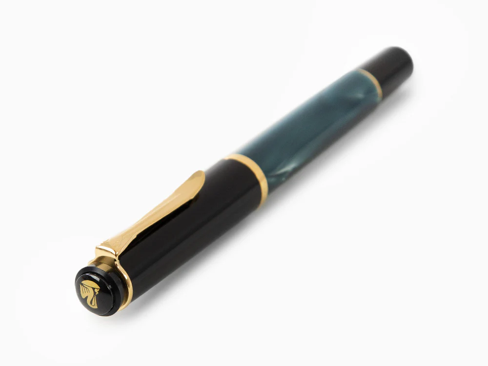 Pelikan Classic 200 Fountain Pen, Marbled, Green, Gold trim, 994103 - Image 6