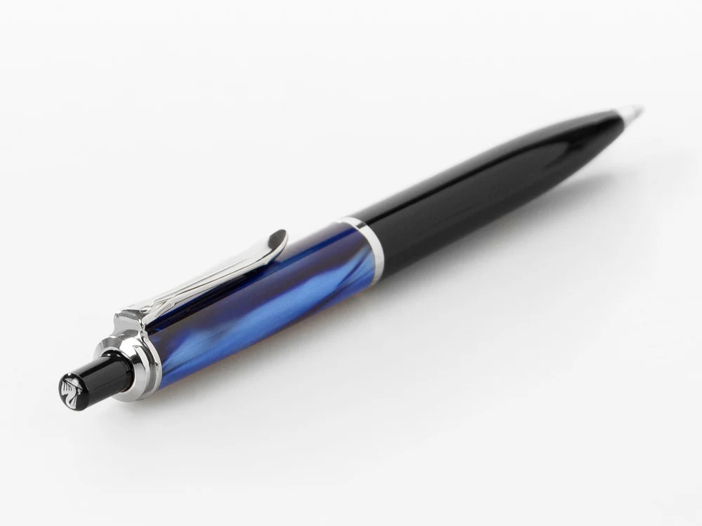 Pelikan Classic K205 Ballpoint pen, Blue Marble, Resin, Chrome trim, 801997 - Image 6
