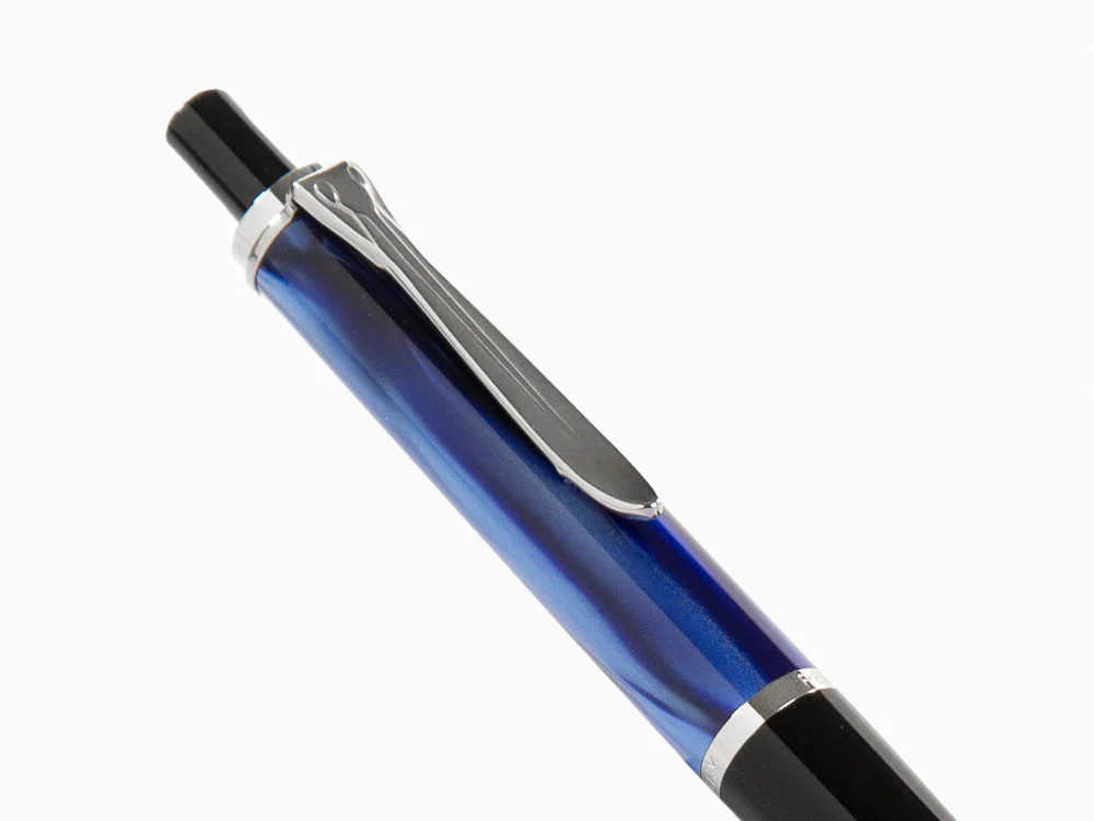 Pelikan Classic K205 Ballpoint pen, Blue Marble, Resin, Chrome trim, 801997 - Image 8