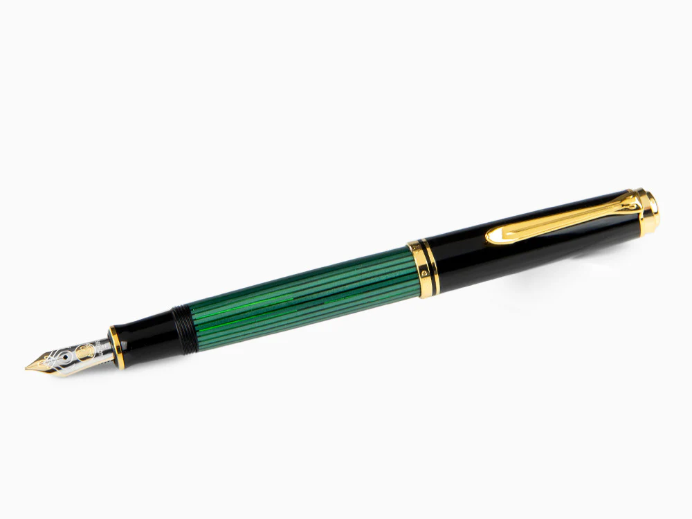 Pelikan Fountain Pen Souverän M 600, Black & Green, 980029 - Image 4