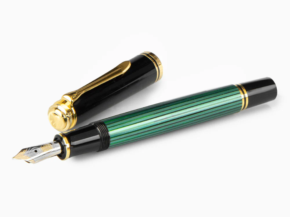 Pelikan Fountain Pen Souverän M 600, Black & Green, 980029 - Image 7