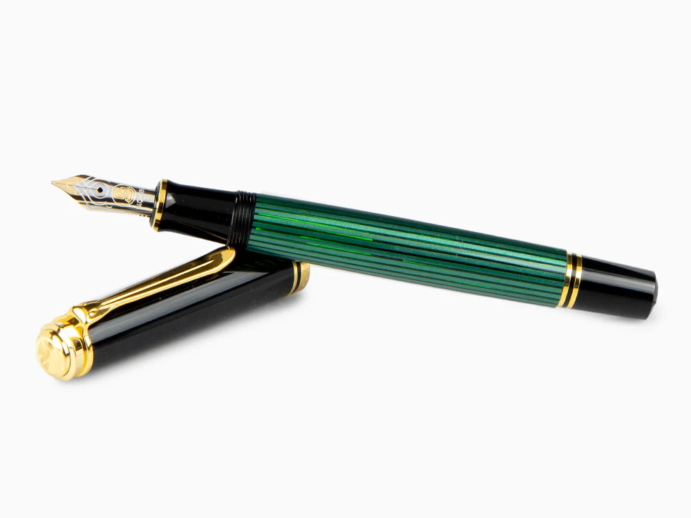 Pelikan Fountain Pen Souverän M 600, Black & Green, 980029 - Image 8