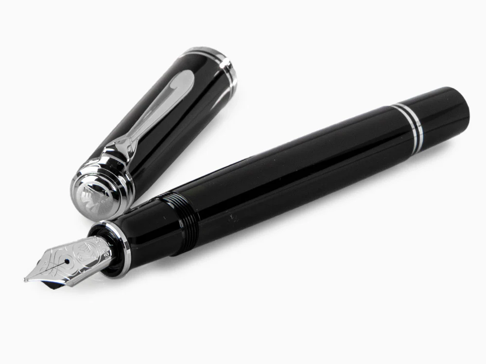 Pelikan Fountain Pen Souverän M805 Black- Silver Plated, 925446 - Image 7