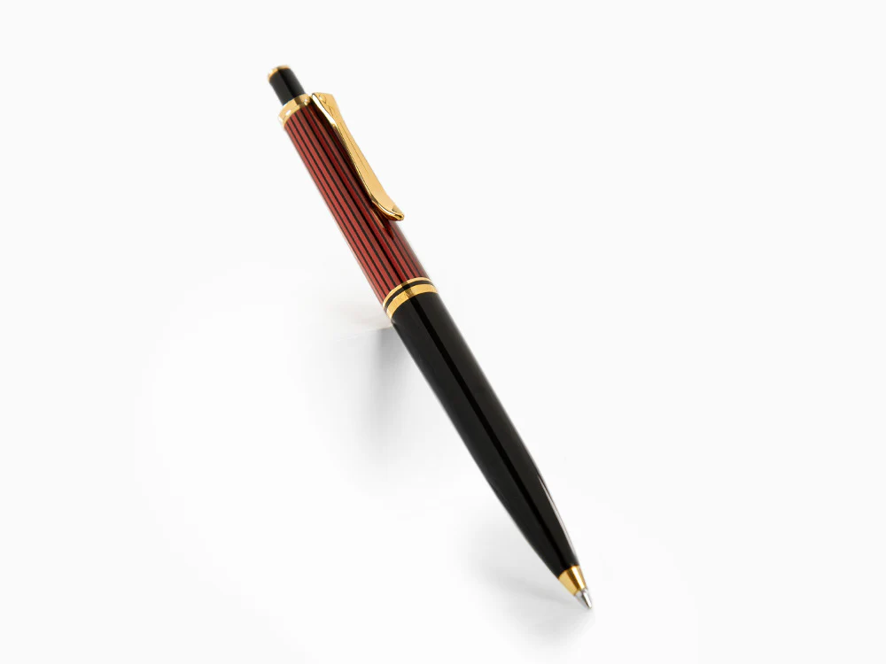 Pelikan K400 Ballpoint pen, Black and red, Gold trim, 925289 - Image 3