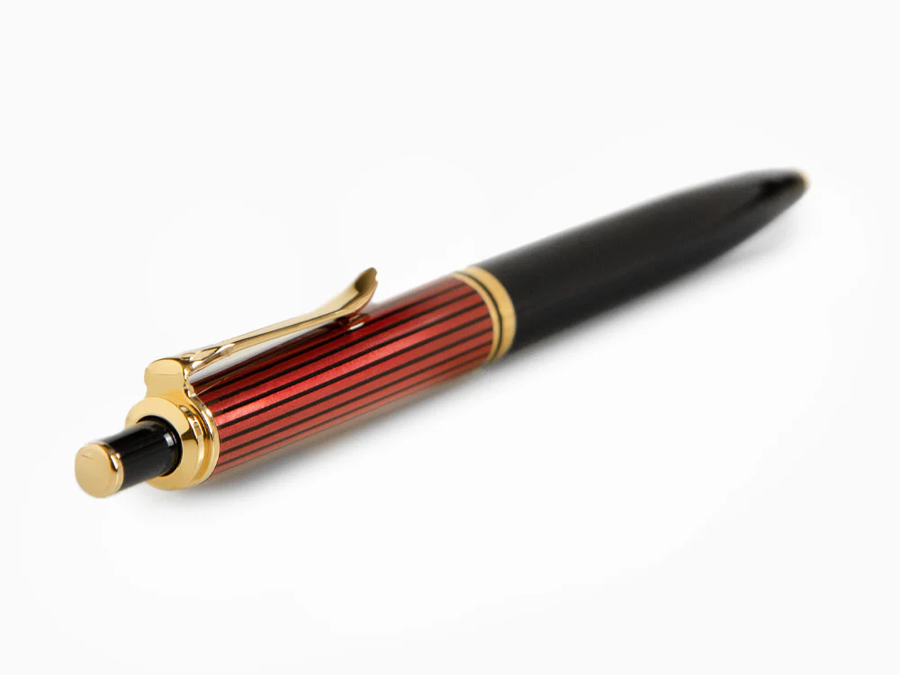Pelikan K400 Ballpoint pen, Black and red, Gold trim, 925289 - Image 4
