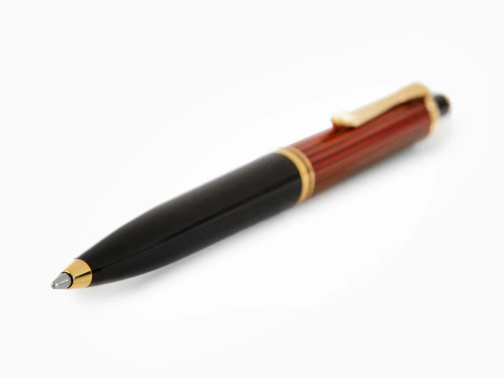 Pelikan K400 Ballpoint pen, Black and red, Gold trim, 925289 - Image 5