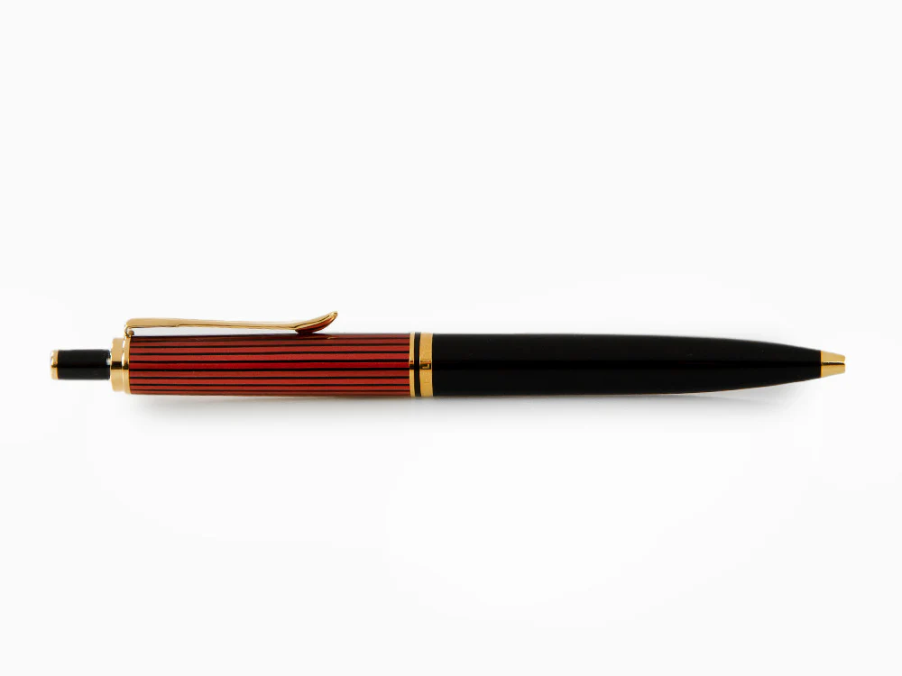 Pelikan K400 Ballpoint pen, Black and red, Gold trim, 925289 - Image 7
