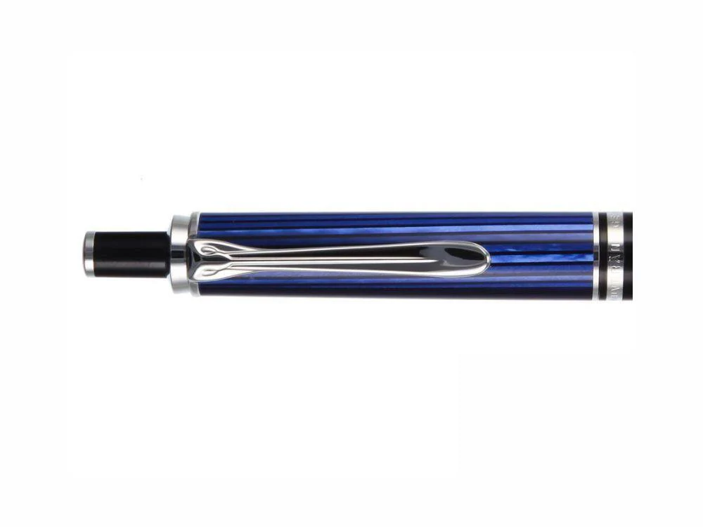 Pelikan K405 Ballpoint pen, Black and blue, Silver trim, 932715 - Image 5