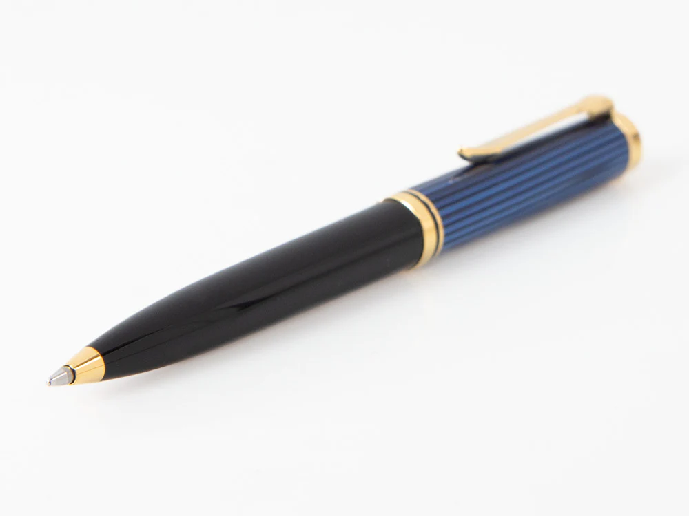 Pelikan K600 Ballpoint pen, Black and blue, Gold trim, 988378 - Image 7