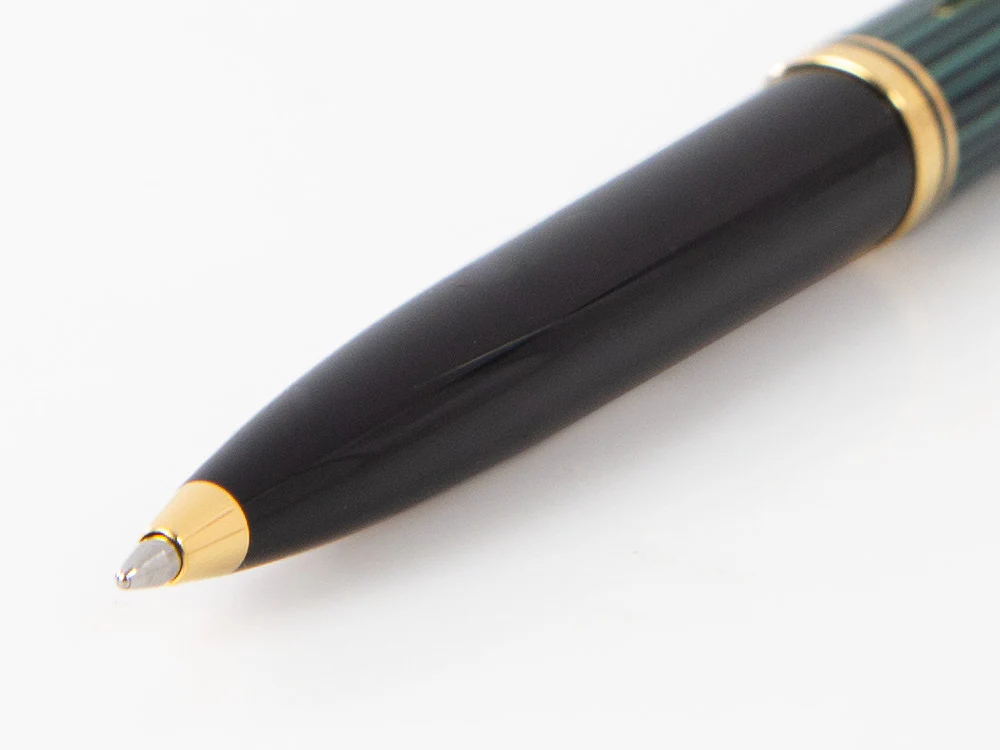 Pelikan K600 Ballpoint pen, Black and green, Gold trim, 980086 - Image 5