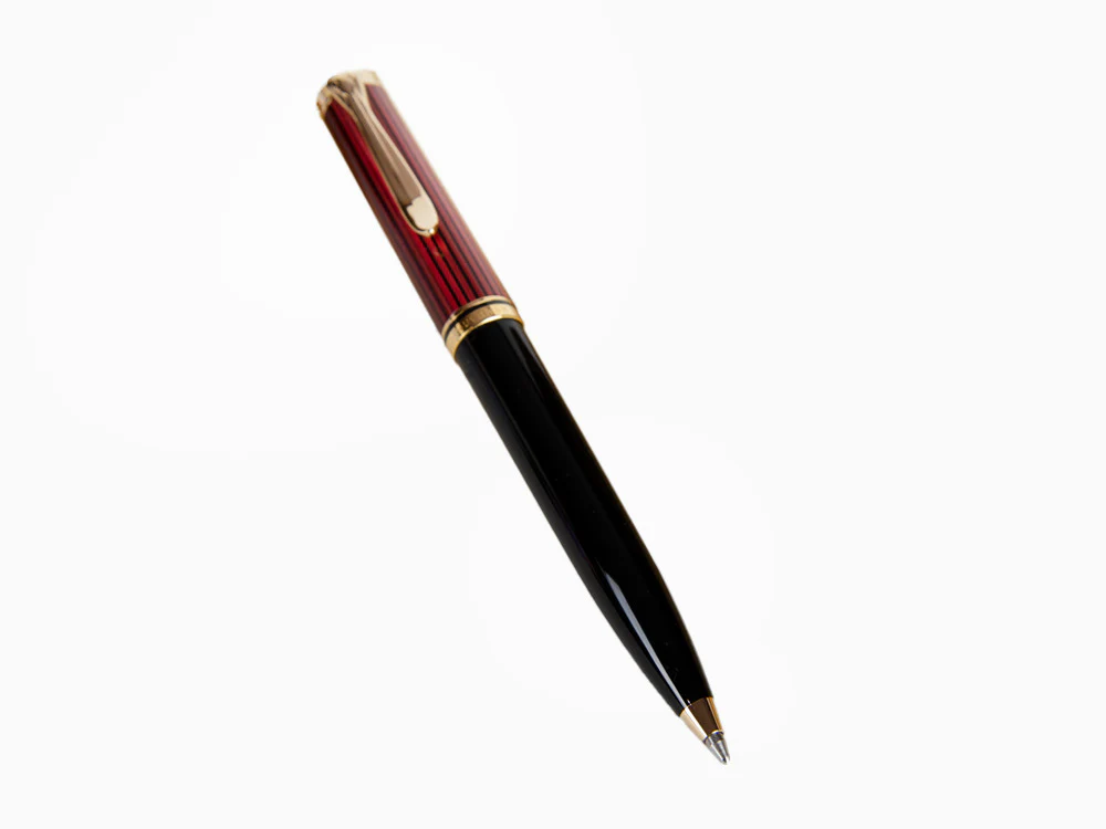 Pelikan K600 Ballpoint pen, Black and red, Gold trim, 928937 - Image 3