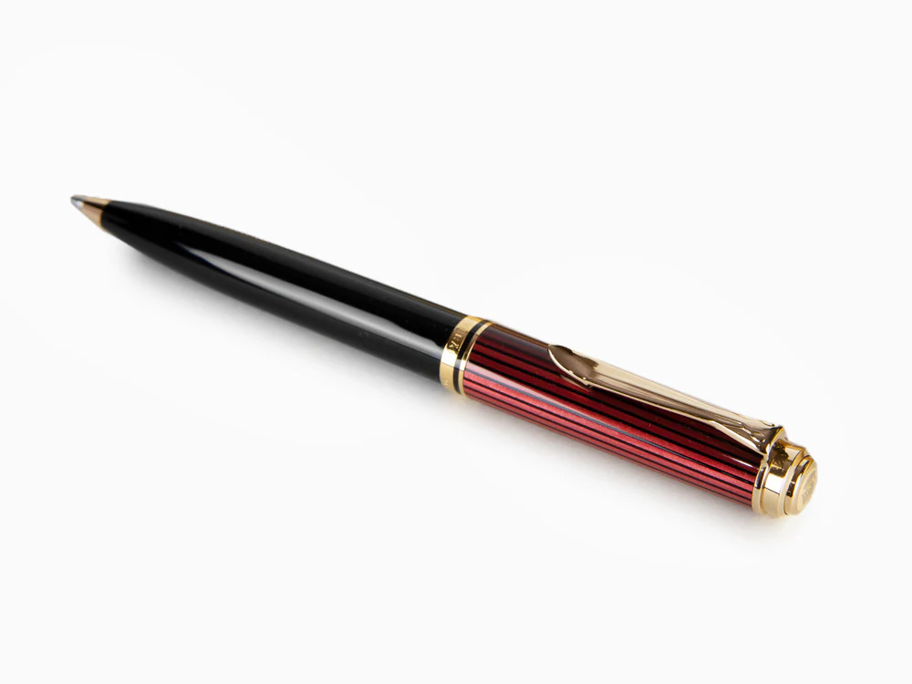 Pelikan K600 Ballpoint pen, Black and red, Gold trim, 928937 - Image 4