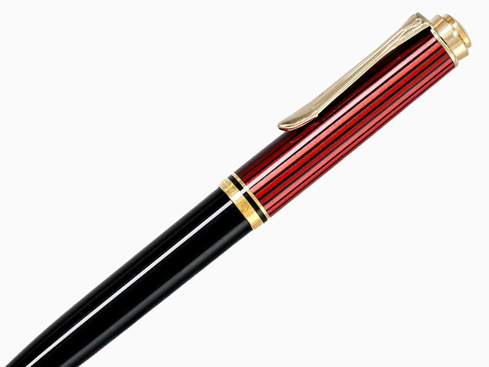 Pelikan K600 Ballpoint pen, Black and red, Gold trim, 928937 - Image 7