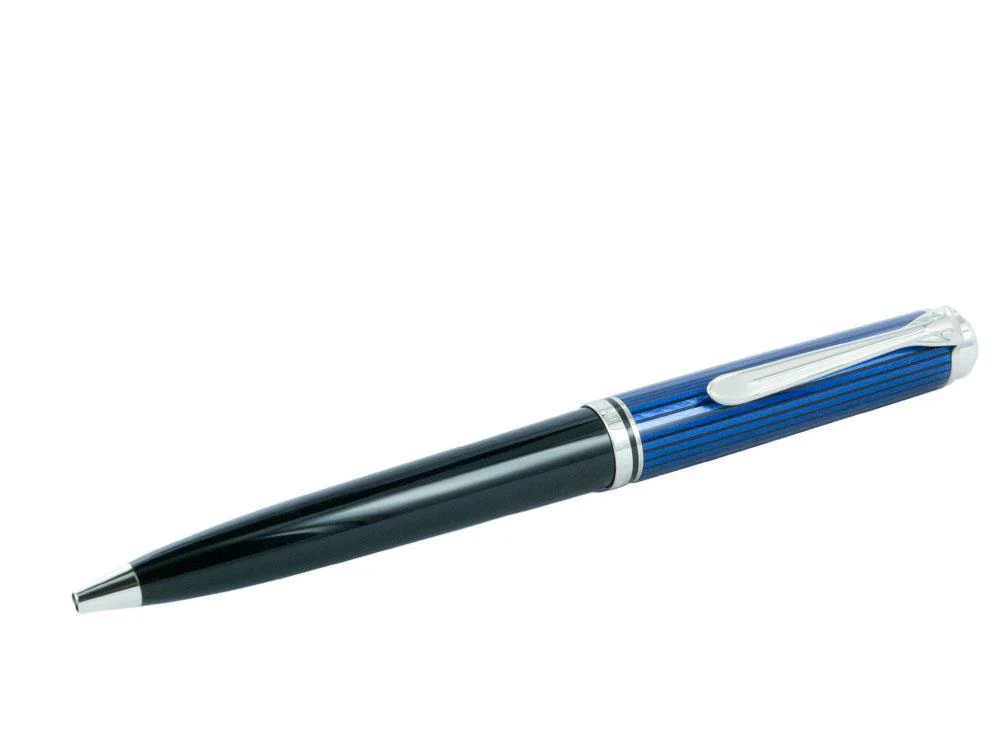 Pelikan K805 Ballpoint pen, Blue and Black, Silver trim, 933697 - Image 5