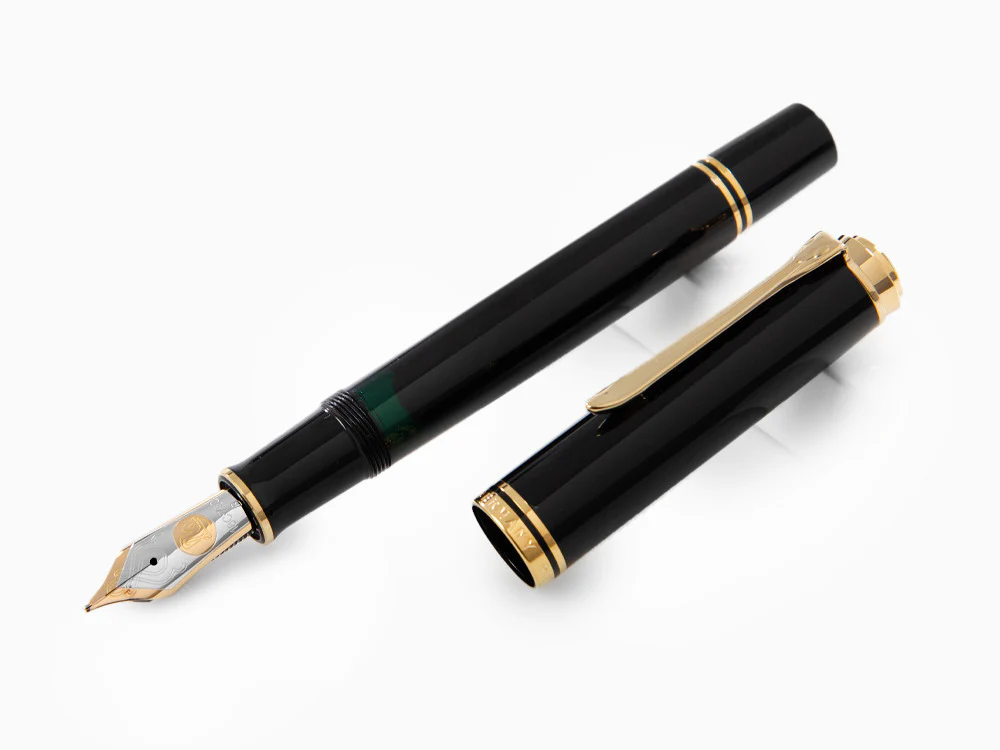 Pelikan M1000 Fountain Pen, Black Resin, Gold trim, 987396 - Image 4