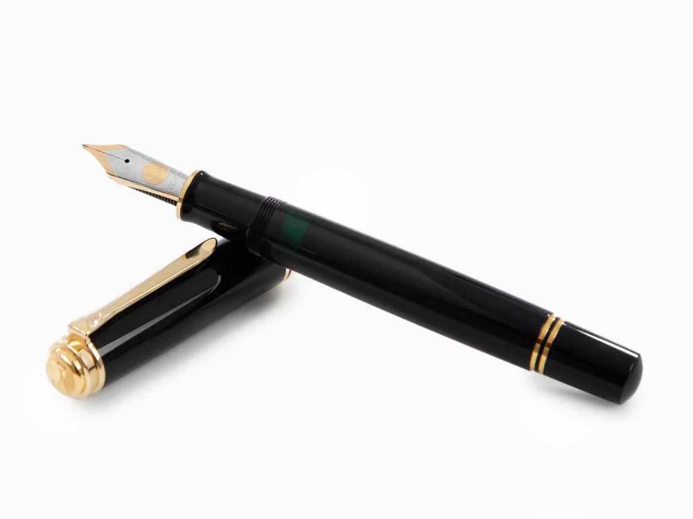 Pelikan M1000 Fountain Pen, Black Resin, Gold trim, 987396 - Image 7