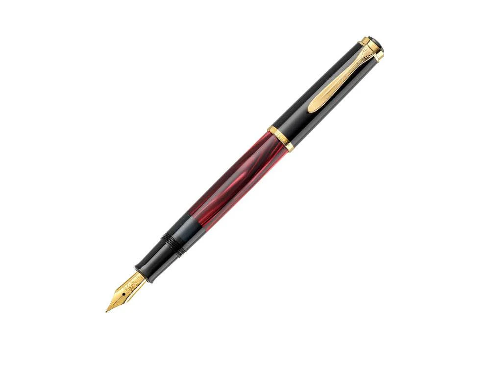 Pelikan M200 Marbled Red Fountain Pen, Special Edition, 827379 - Image 2