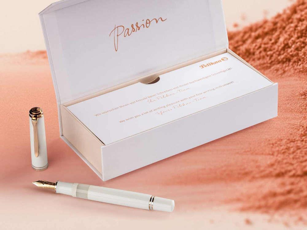 Pelikan M600 White & Rose Gold Fountain Pen, Special Edition, 300014586 - Image 6