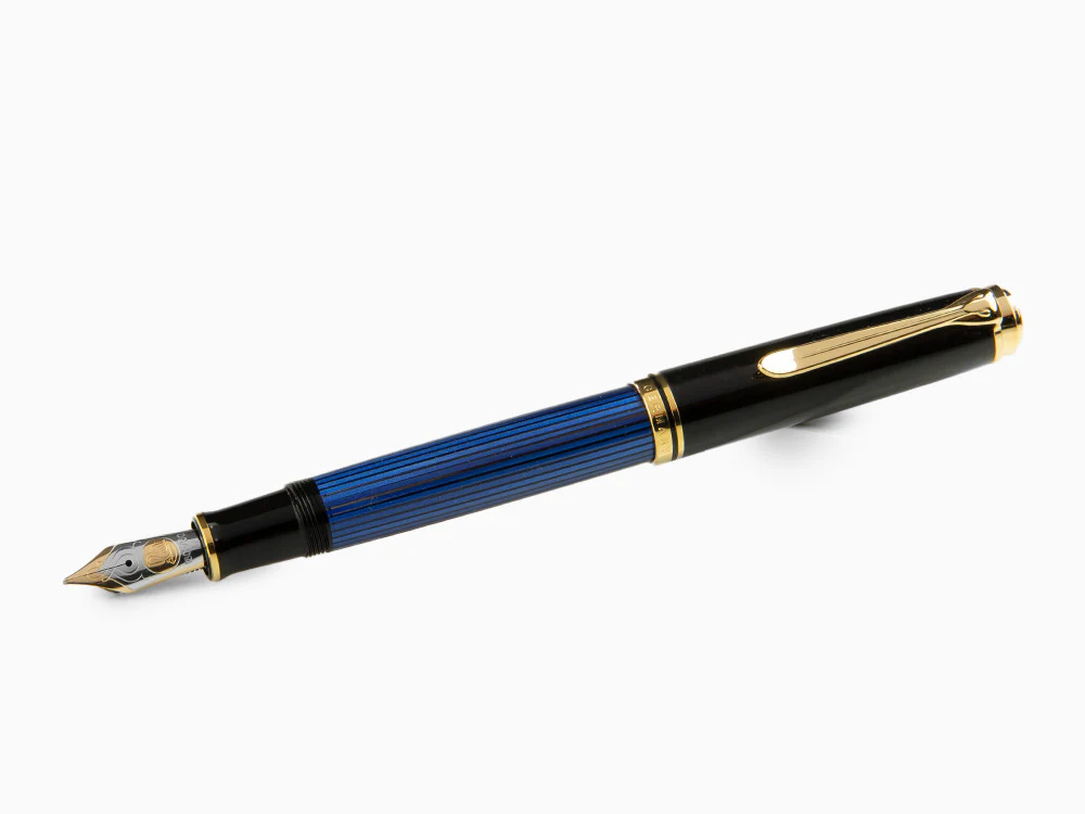 Pelikan M800 Fountain Pen, Blue Resin, Gold trim, 995951 - Image 4