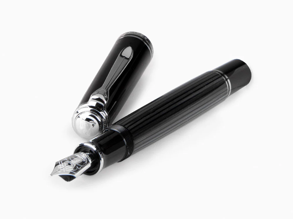 Pelikan M805 Stresemann Fountain Pen, Palladium trim, 957639 - Image 7