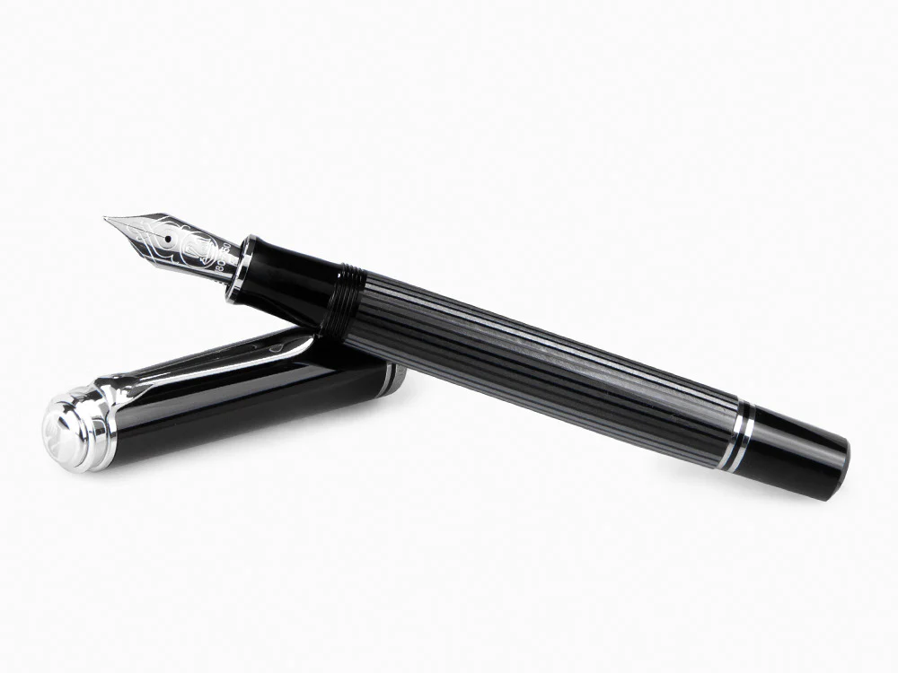 Pelikan M805 Stresemann Fountain Pen, Palladium trim, 957639 - Image 8