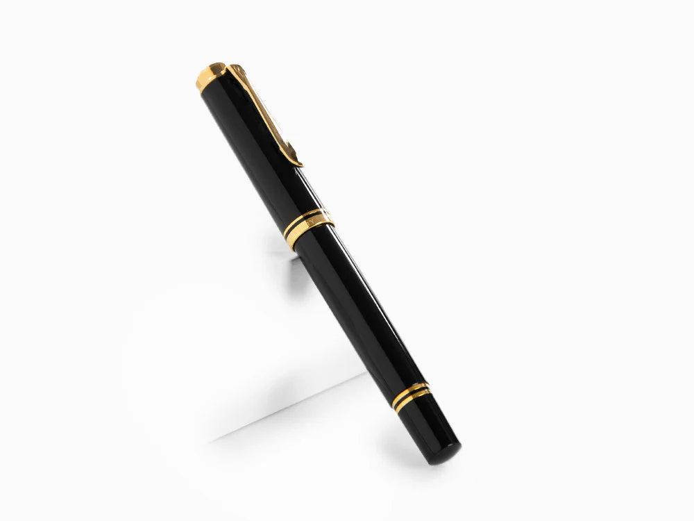 Pelikan R400 Rollerball pen, Black Resin, Gold trim, 987958 - Image 3