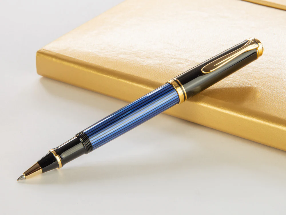 Pelikan Rollerball Pen Souverän R400, Black/Blue, 997502 - Image 3