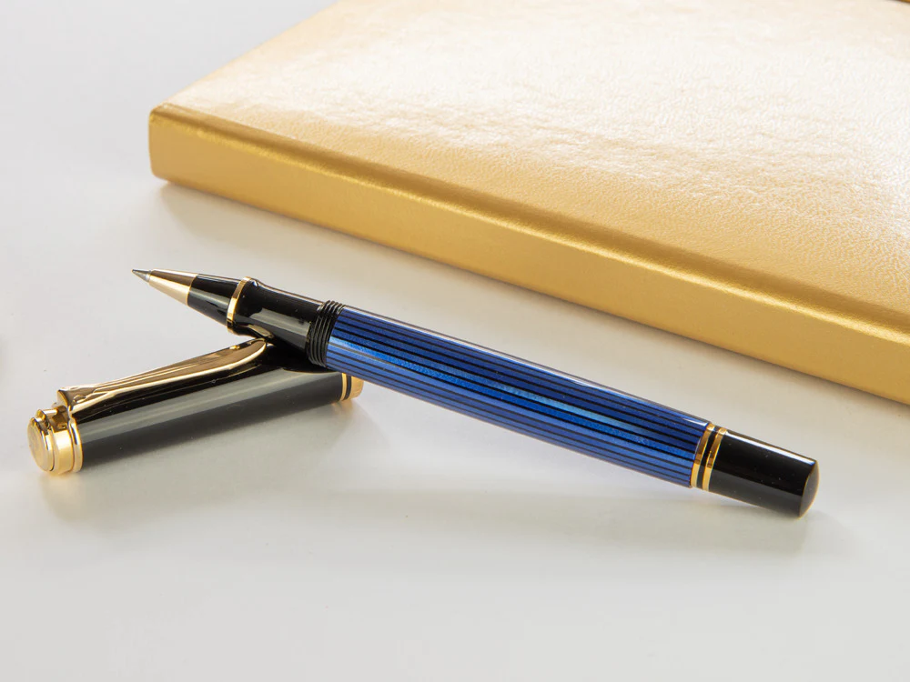 Pelikan Rollerball Pen Souverän R400, Black/Blue, 997502 - Image 5