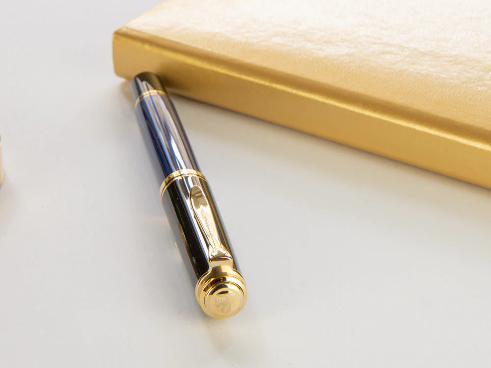 Pelikan Rollerball Pen Souverän R400, Black/Blue, 997502 - Image 7