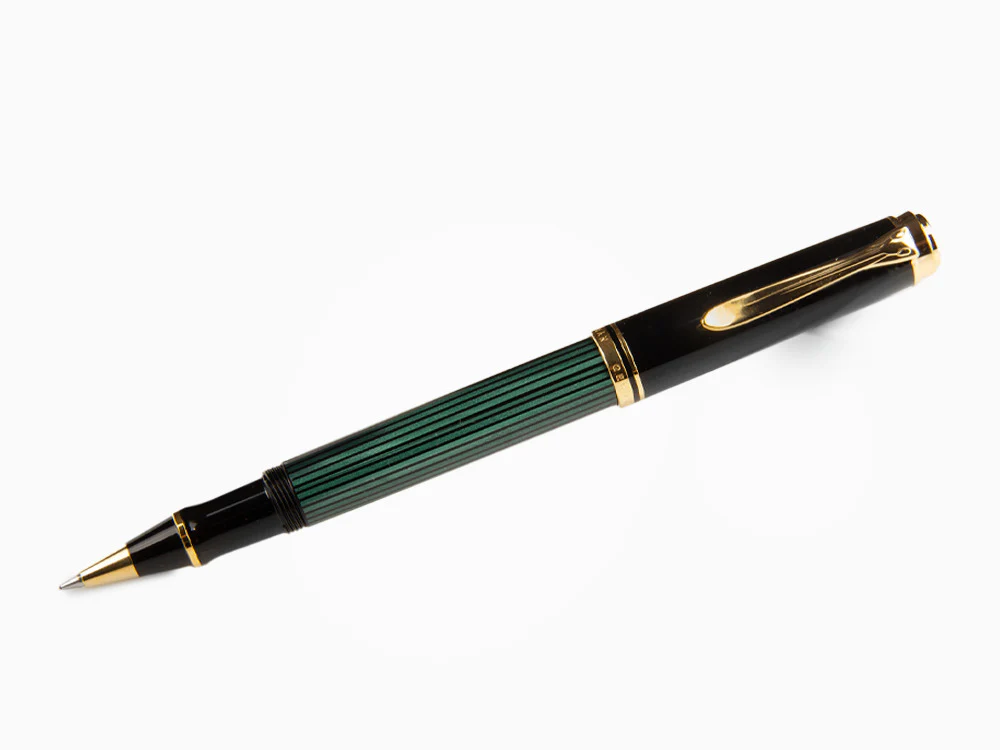 Pelikan Rollerball Pen Souverän R400, Black/Green, 997494 - Image 3