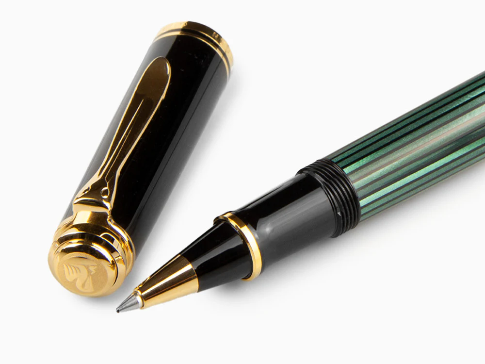 Pelikan Rollerball Pen Souverän R400, Black/Green, 997494 - Image 4