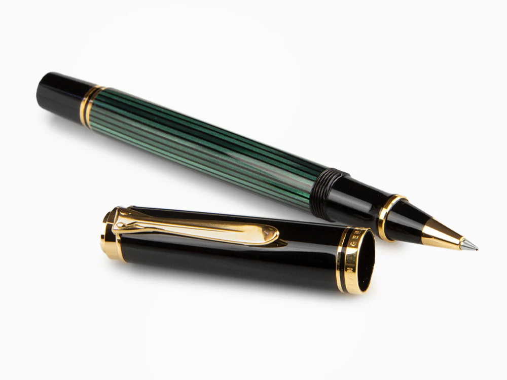 Pelikan Rollerball Pen Souverän R400, Black/Green, 997494 - Image 7