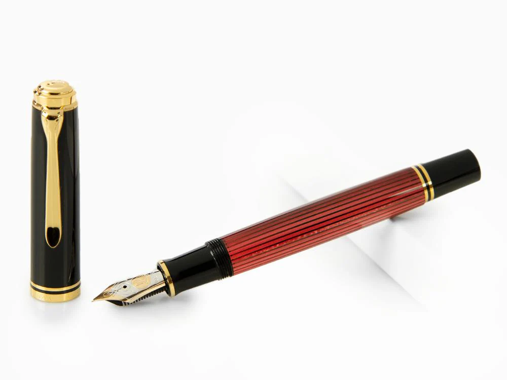 Pelikan Souverän 800 Black-Red Fountain Pen, Resin, 816625 - Image 2