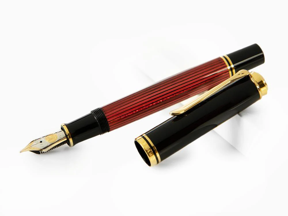 Pelikan Souverän 800 Black-Red Fountain Pen, Resin, 816625 - Image 4